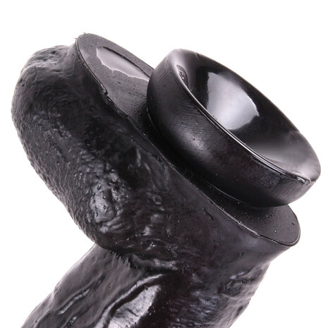 Dinoo King-Size Dildo Cock Monster 28 x 5,5 cm - zwart