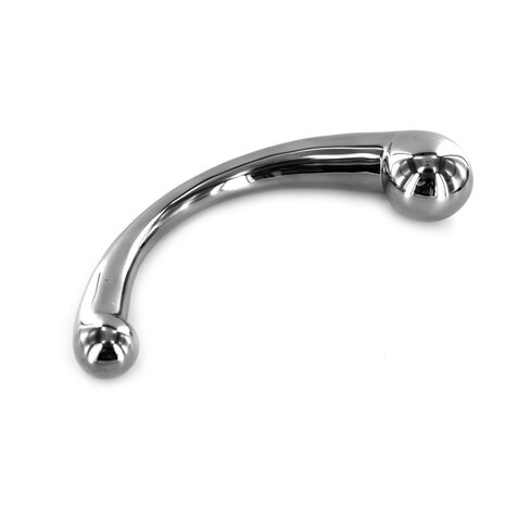 Kiotos - Pure RVS Dildo Curved - Zilver