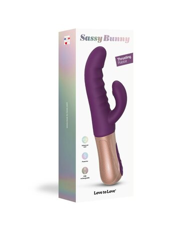 Love to Love - Sassy Bunny - Rabbit Vibrator met Tapping Functie - Paars