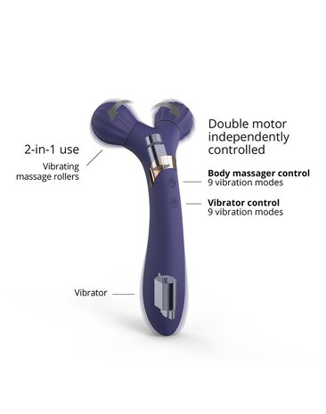 Love to Love - FIREBALL Body Massager & Vibrator - indigo