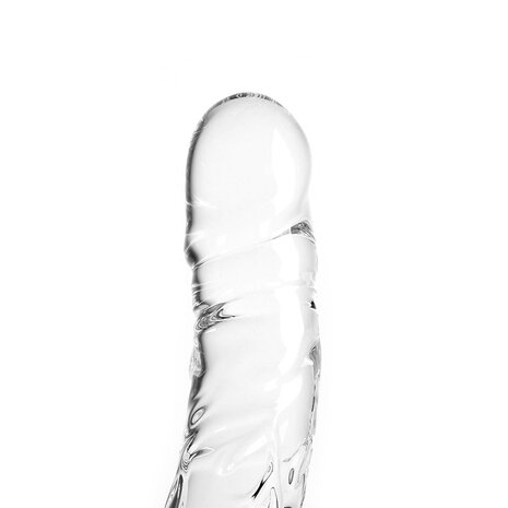 Glazen Dildo rond - transparant