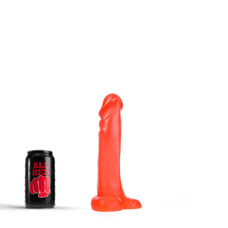 All Red - Realistische Dildo - 22 x 4,5 cm - Rood