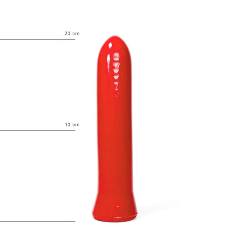 All Red - Gladde Rechte Dildo - 22 x 5 cm - Rood