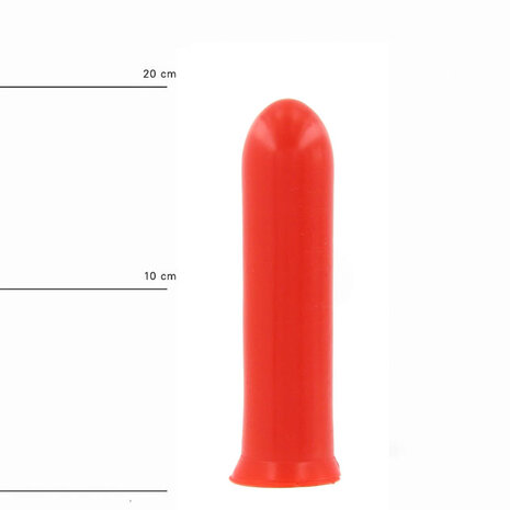 All Red - Dildo - 19 x 4,5 cm - Rood