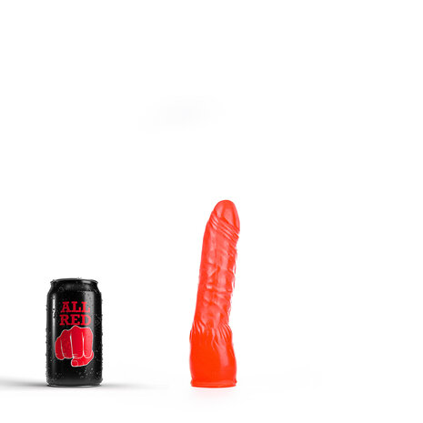 All Red - Licht Gebogen Dildo - 20 x 4,5 cm - Rood