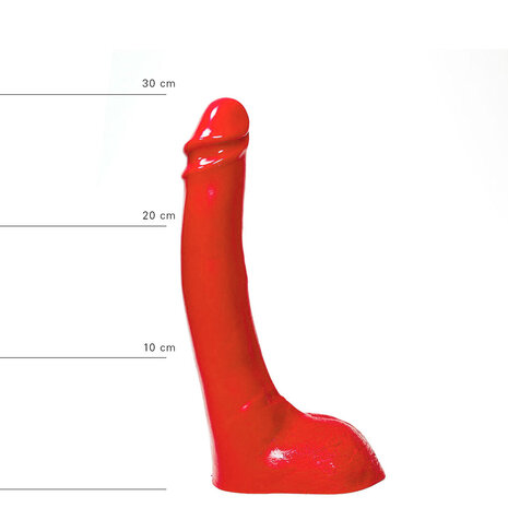 All Red - Dildo 32 x 5,5 cm - Rood