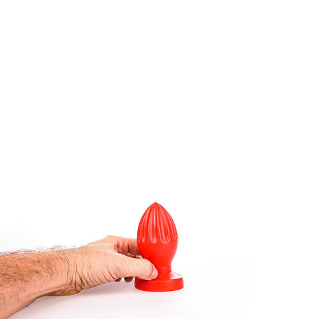 All Red Buttplug 12 x 5 cm - rood