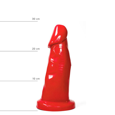 All Red - Dildo 39 x 8,5 cm - Rood