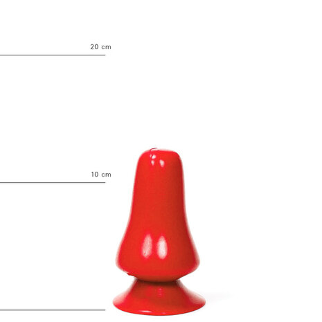 All Red Buttplug 12 x 7 cm - rood