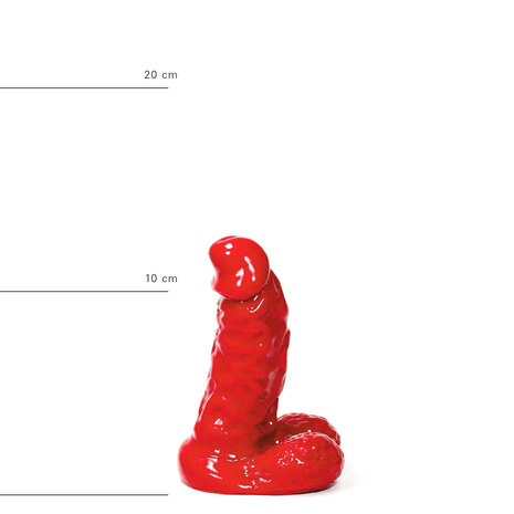 All Red - Dildo - 13 x 4,5 cm - Rood