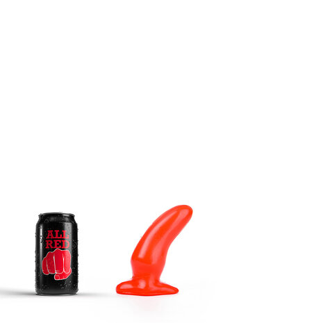 All Red Buttplug 13 x 5 cm - rood