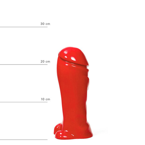 All Red - Dildo - 22 x 8 cm - Rood