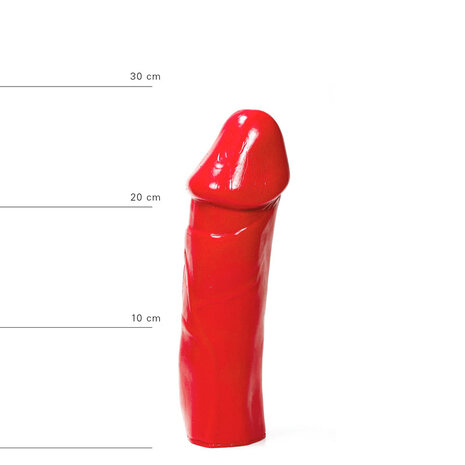 All Red - Dildo 28 x 7,5 cm - Rood