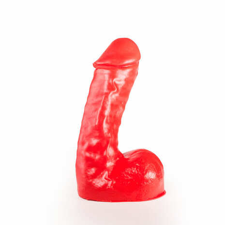 All Red - Klassieke Dildo 24,5 x 6 cm - Rood