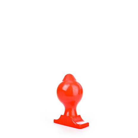All Red Buttplug 18 x 10 cm - rood