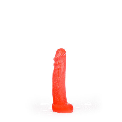 All Red - Realistische Dildo - 22 x 4,5 cm - Rood