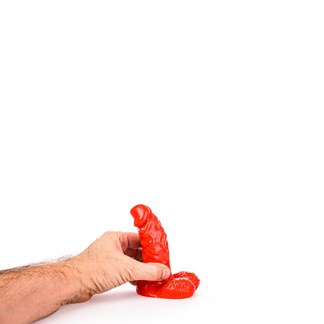 All Red - Dildo - 13 x 4,5 cm - Rood