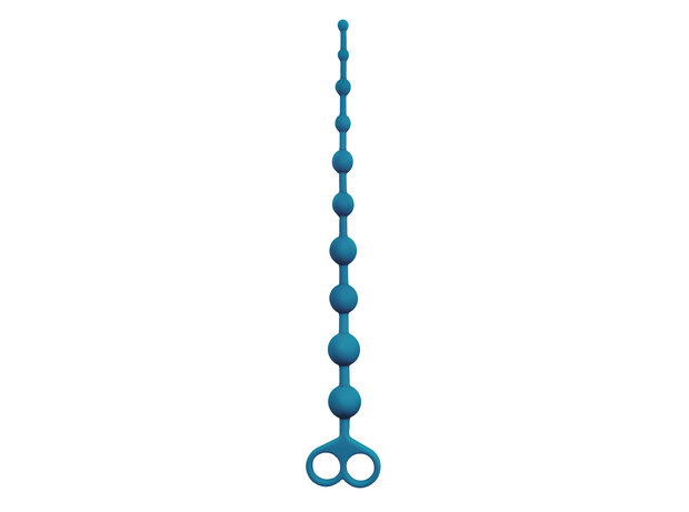 Virgite - Anaal kralen snoer 33.5 cm - blauw