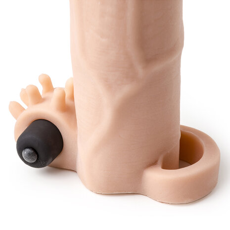 Virgite - Realistische Vibrerende Penis Sleeve - 21 cm