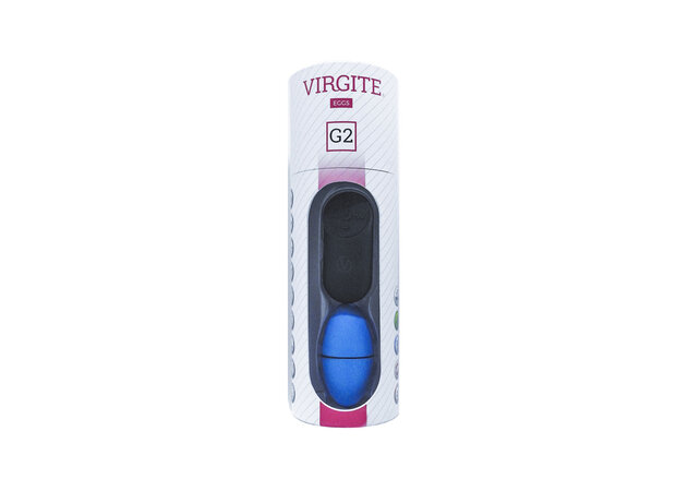 Virgite Vibrerend eitje met draadloze afstandsbediening G2 - blauw