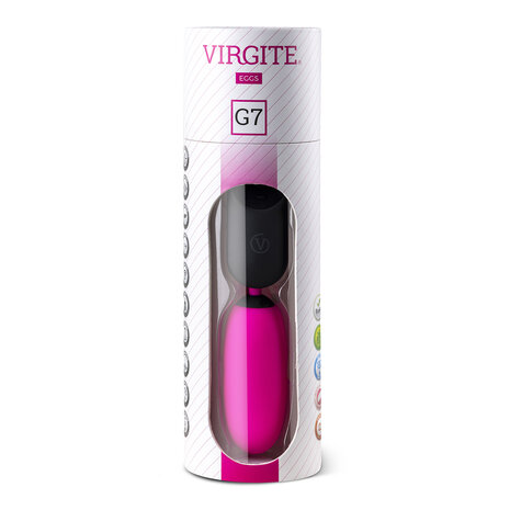 Virgite Oplaadbaar Vibrerend Eitje met Remote Control G7 - roze