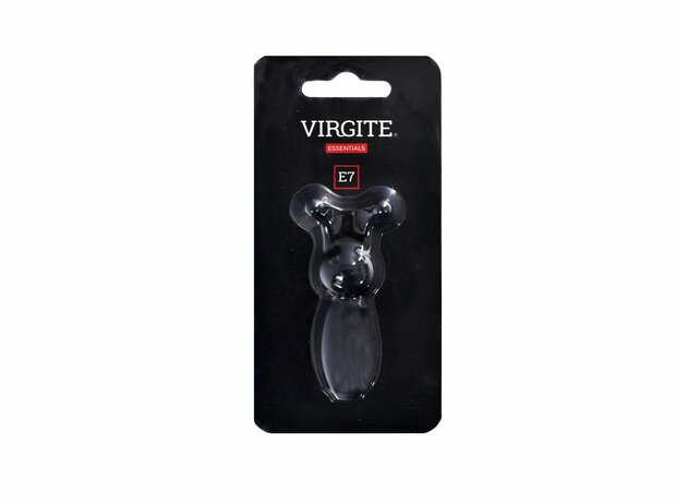 Virgite Mini vibrator met twee clitoris antennes - zwart