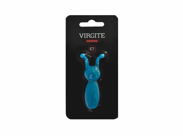 Virgite - Mini vibrator met twee clitoris antennes - blauw