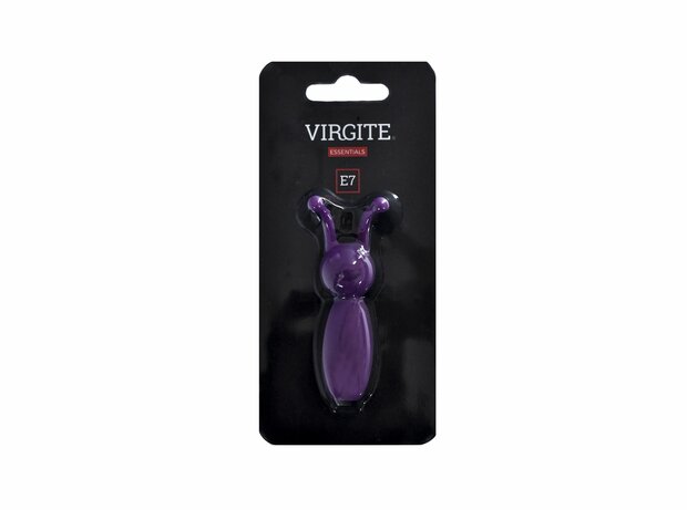 Virgite Mini vibrator met twee clitoris antennes - paars