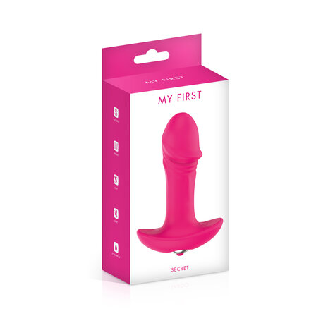 My First Secret Buttplug Vibrator - roze