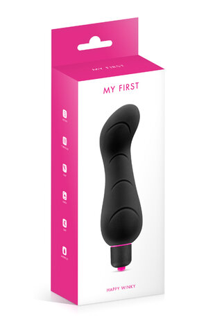 My First Happy Winky Vibrator - zwart