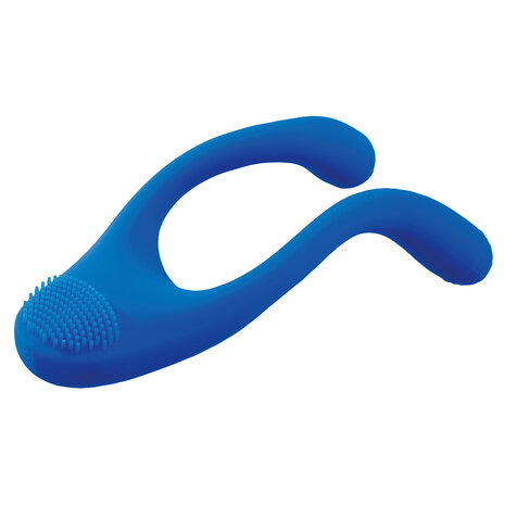 BeauMents Doppio Move Flexibele Koppel Vibrator - blauw