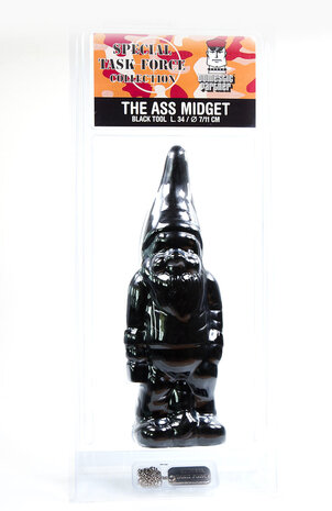 The Ass Midget | Kont Kabouter XXL Anaal Dildo - zwart
