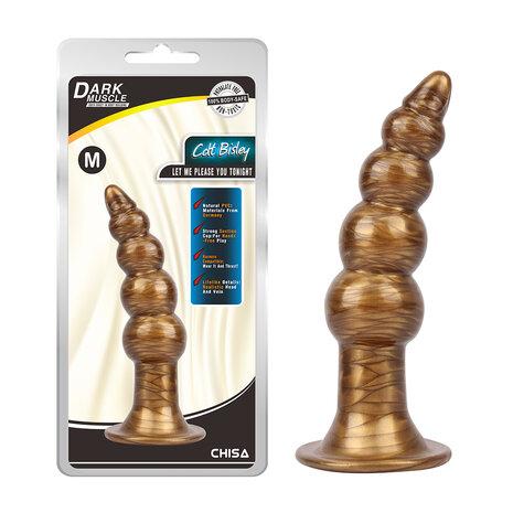 Gold Gouden Buttplug COLT BISLEY - goud - medium