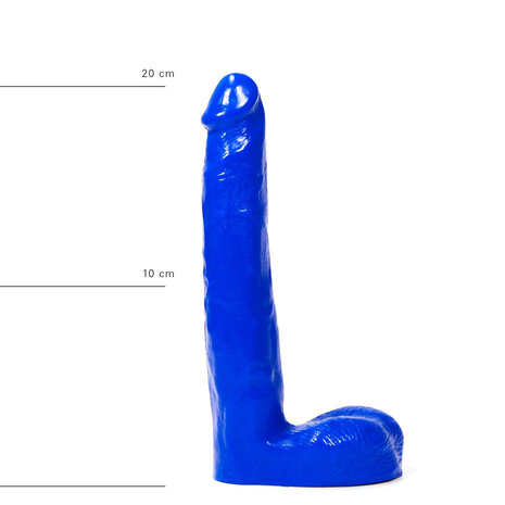 All Blue - Dildo - 21 x 3,5 cm - Blauw