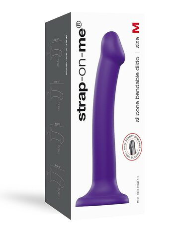 Strap-On-Me Semi-Realistische Dildo met zuignap - paars - maat M