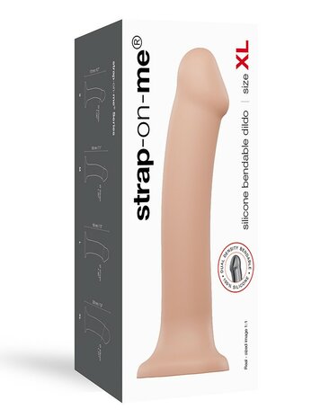 Strap-on-Me - Semi-Realistische Dildo met zuignap - lichte huidskleur - maat XL