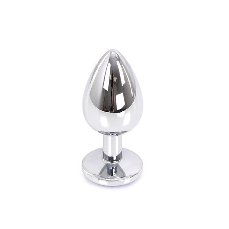 Kiotos - Buttplug Aluminium Met Groen Sierkristal - Maat L