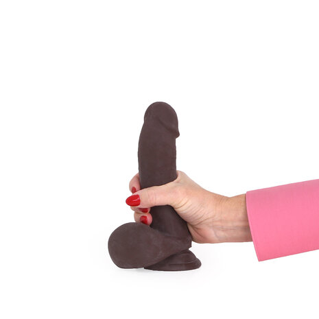 Kiotos Cox - Dildo 19 x 4 cm - Bruin