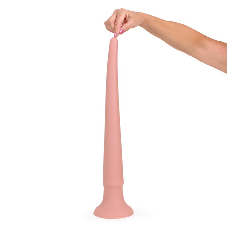 Kiotos Cox - XXL dildo Van 50 cm lang Met Diameter Van 23 mm > 56 mm - Lichte Huidskleur