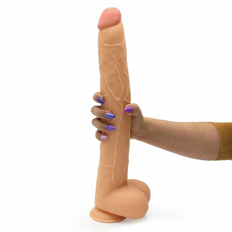 Kiotos Cox MEGA Dildo XXL 43 x 5.5 cm - lichte huidskleur