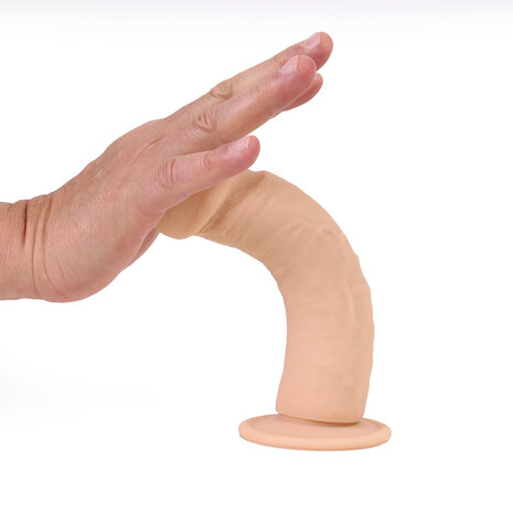 Kiotos Cox - Siliconen Dildo Met Zuignap 21 x 4,5 cm - Lichte Huidskleur