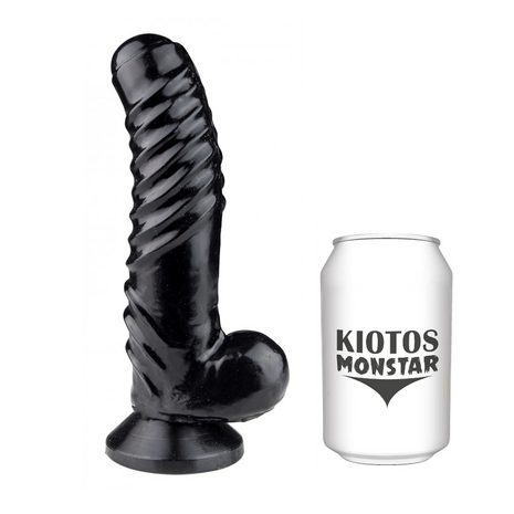 Kiotos Monstar - Yeti - Dildo - 22,5 x 5 cm - Zwart