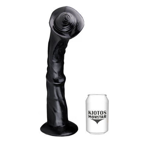 Kiotos Monstar Dildo Zebrastorm 35 x 8,2 cm - zwart