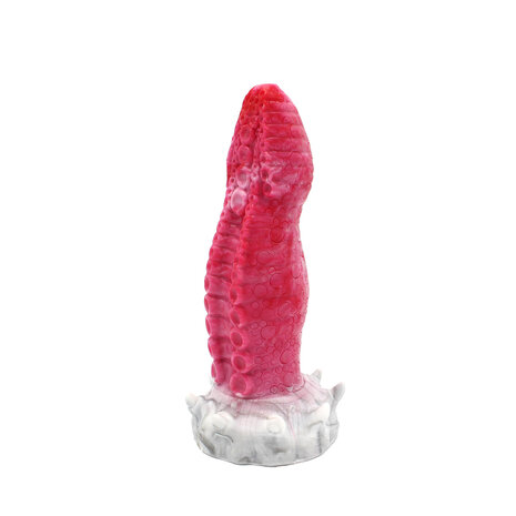 Kiotos Monstar Dildo Beast 24 - 21 x 6 cm - roze/grijs/wit