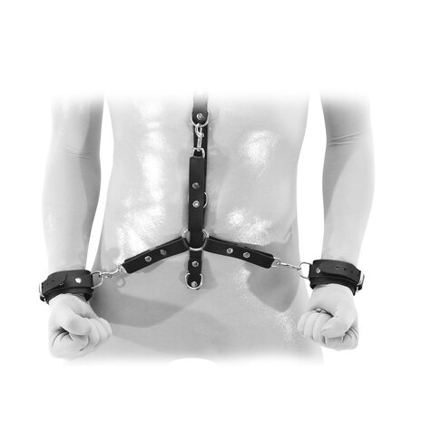 Kiotos Leather Halsband met diverse bondage mogelijkheden