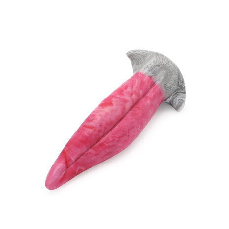 Kiotos Monstar Dildo Beast 27 - 21 x 5.8 cm- roze/grijs/wit