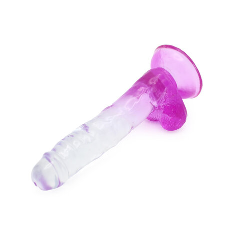 Kiotos Cox Color - Gekleurde Dildo 05 - 20 x 3,2 cm - Transparant/Paars