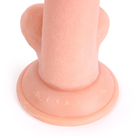 Kiotos Cox Rechte Dildo met balzak 16 x 4 cm - lichte huidskleur