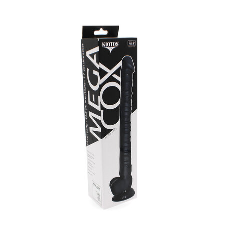 Kiotos Cox - Mega Dildo XXL 40 x 3.7 cm - Zwart