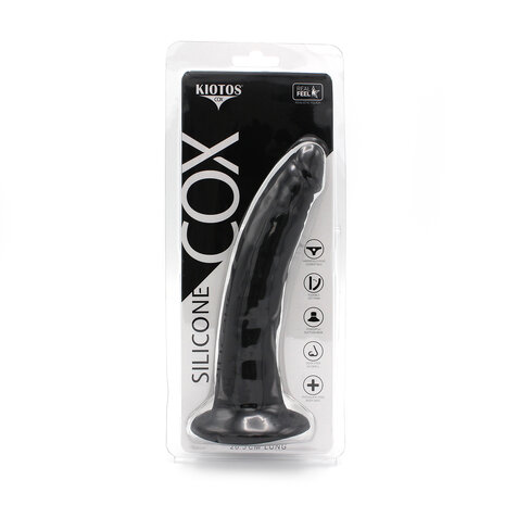 Kiotos COX Siliconen Dildo 20,5 x 3.1 cm - zwart